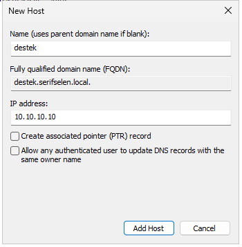 DNS Manager Ana Ekranı