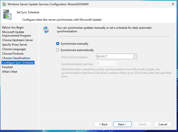 Adım 12: Configure Sync Schedule