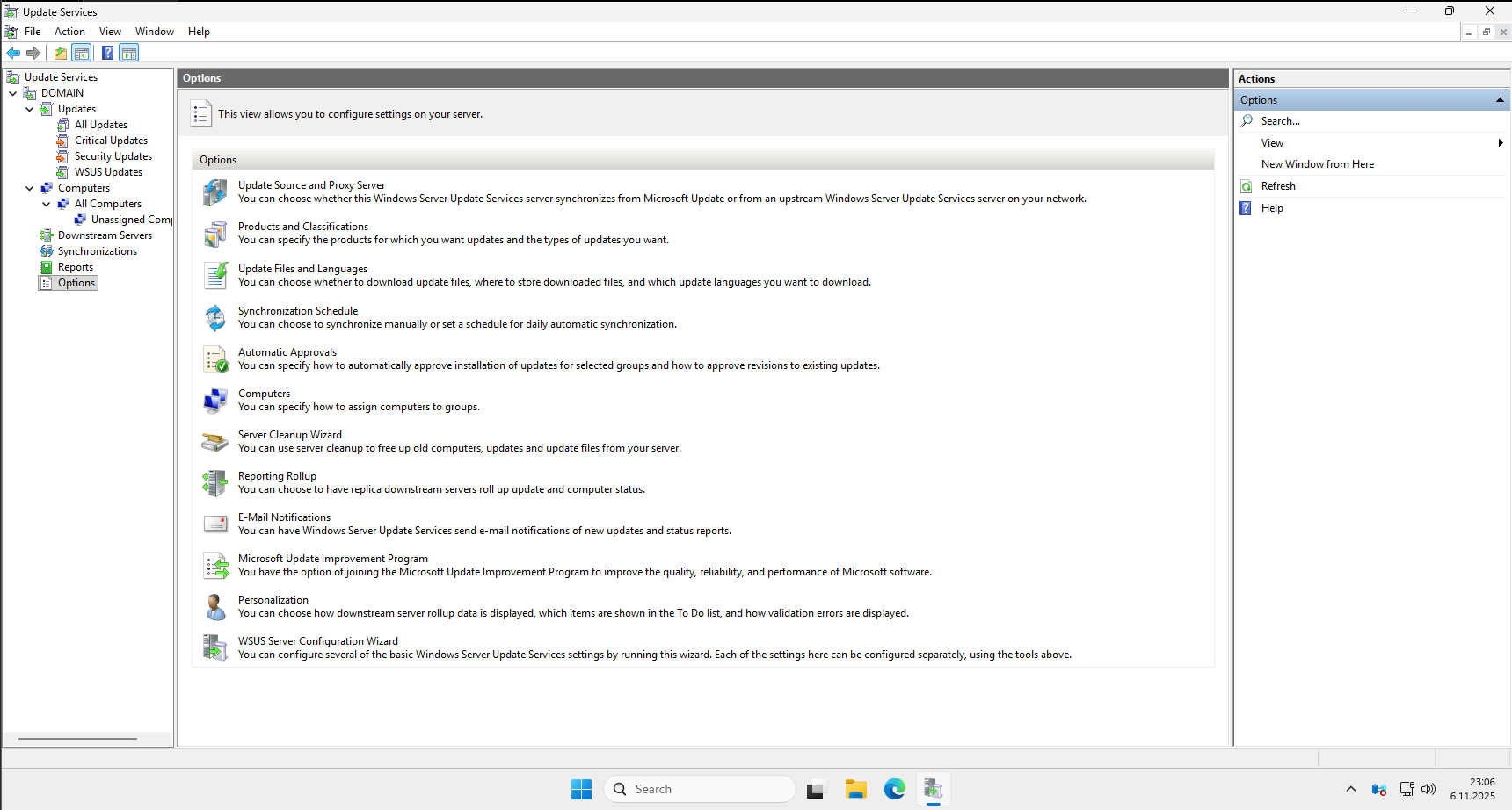 Adım 13: Update Services Console