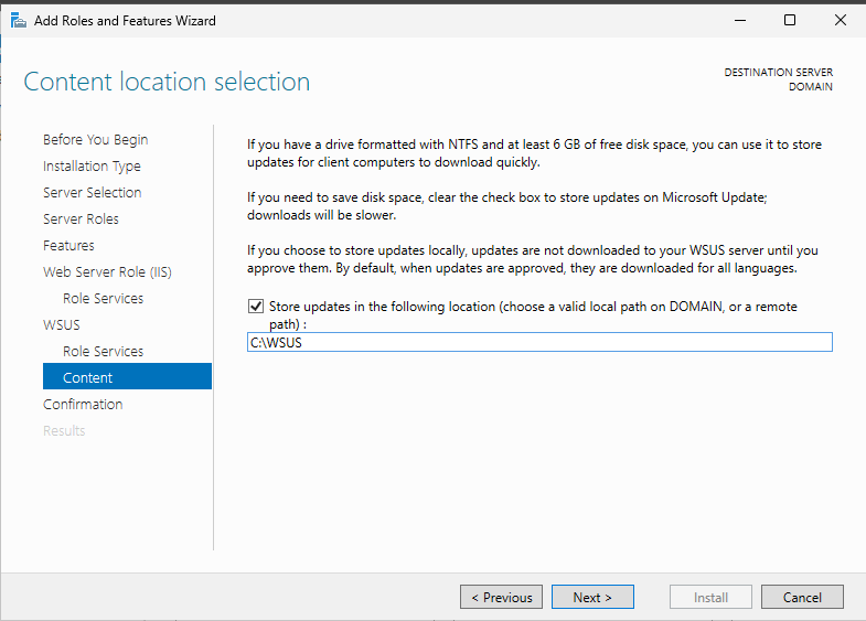 Adım 3: Content Location