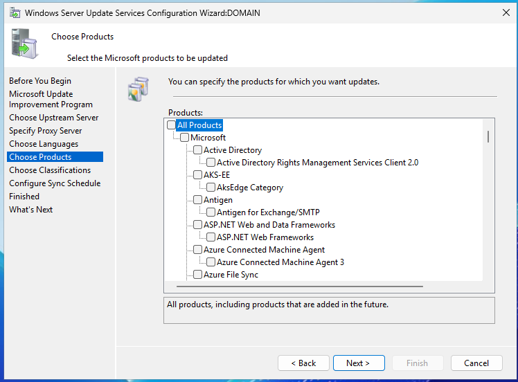 Adım 9: Choose Products - All Products